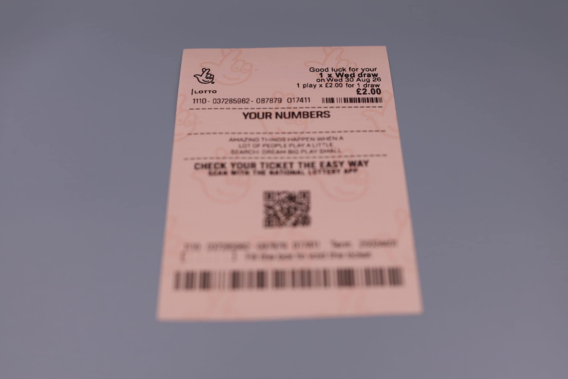 UK Lotto Tickets with CUSTOM DATE (10 pack) – view 3